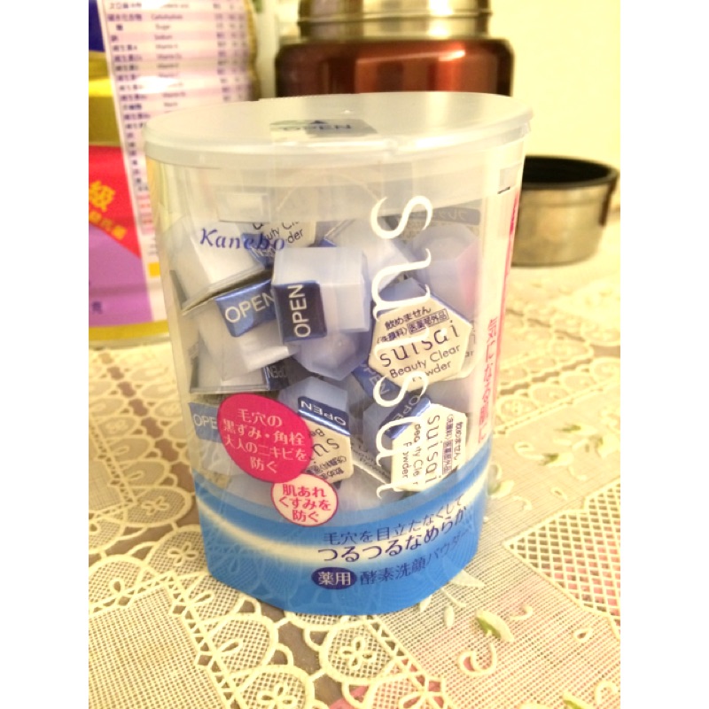 日本～《Kanebo佳麗寶》Suisai 酵素洗顏粉(藍)0.4gx32入