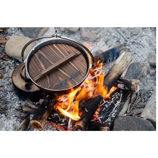 日本UNIFLAME戶外露營便攜式不鏽鋼柴火鍋湯鍋炒鍋爐子野營餐具