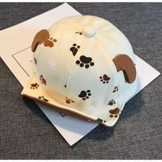 無辜狗狗腳印造型帽