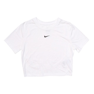 Nike 短袖 NSW 女款 白 短T 貼身 短版 修身 彈性 小logo【ACS】 DD1329-100