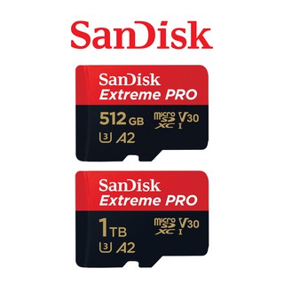 SanDisk Extreme PRO microSDXC UHS-I 記憶卡 512G 1T