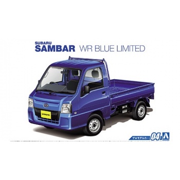 AOSHIMA 05155 Subaru TT2 Sambar Truck Wr Blue 貨卡 1/24 組裝模型