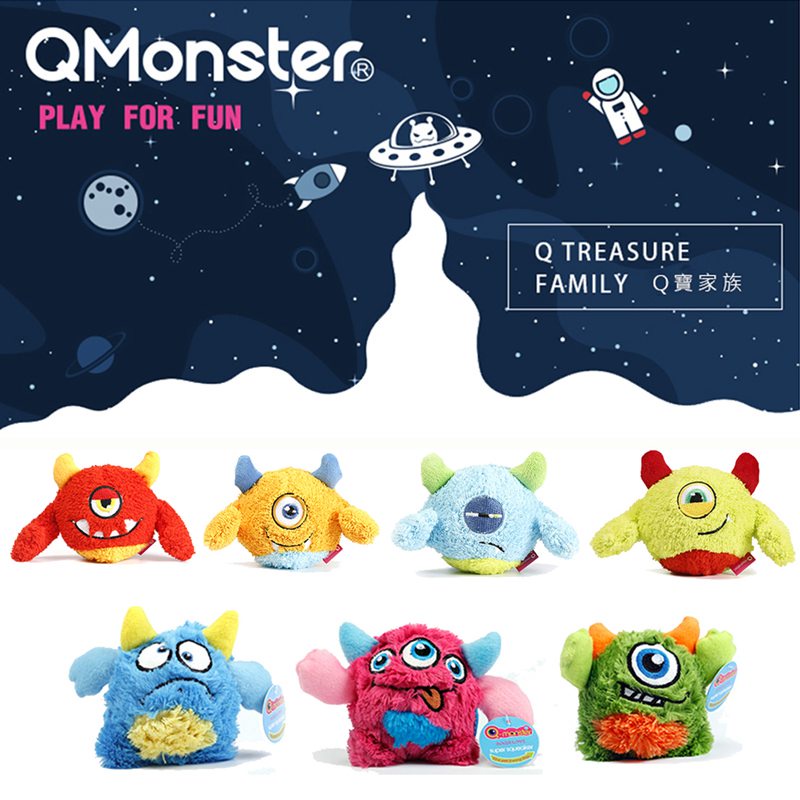 【Qmonster】Q寶家族 發聲玩具 狗玩具 寵物玩具 買一送一