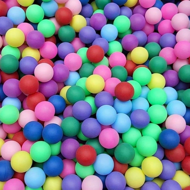 🌈🌈磨砂彩色乒乓球🌈🌈 顏色認知、顏色分配遊戲 4公分