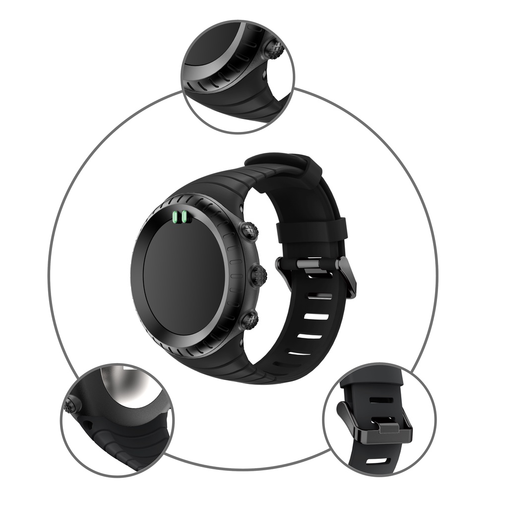 【橫紋矽膠錶帶】松拓 SUUNTO Core 核心通用錶帶 橡膠錶帶 頌拓核心系列戶外 運動 智能