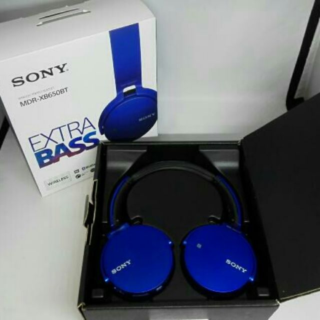 日本原裝全新SONY MDR-XB650BT 藍 重低音無線藍芽NFC