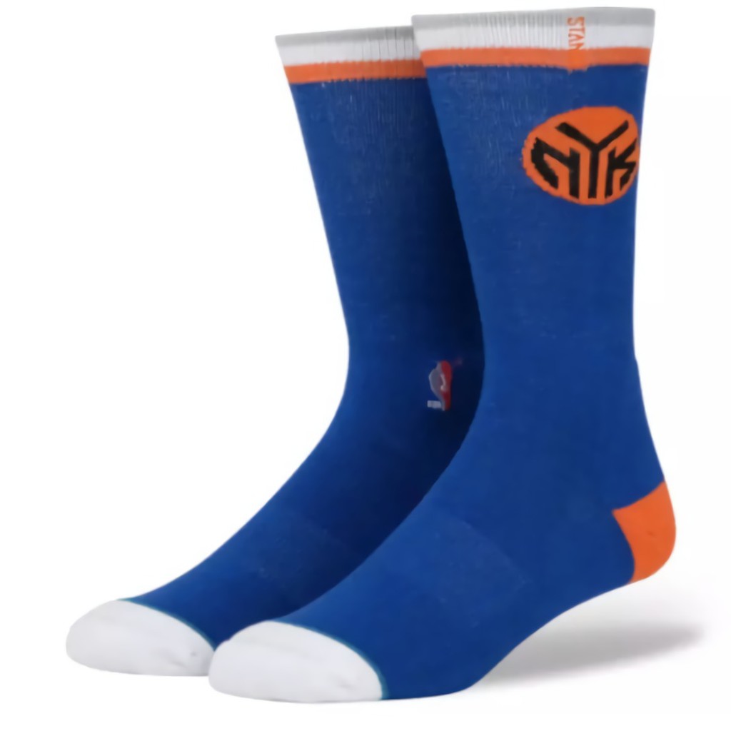 [現貨]美式休閒運動襪 NBA球隊 紐約尼克Knicks Logo經典休閒長襪Stance 中高筒籃球生日交換禮物