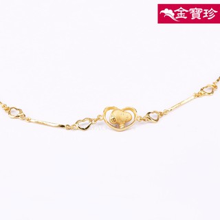 [金寶珍銀樓]黃金手鍊-愛心史努比