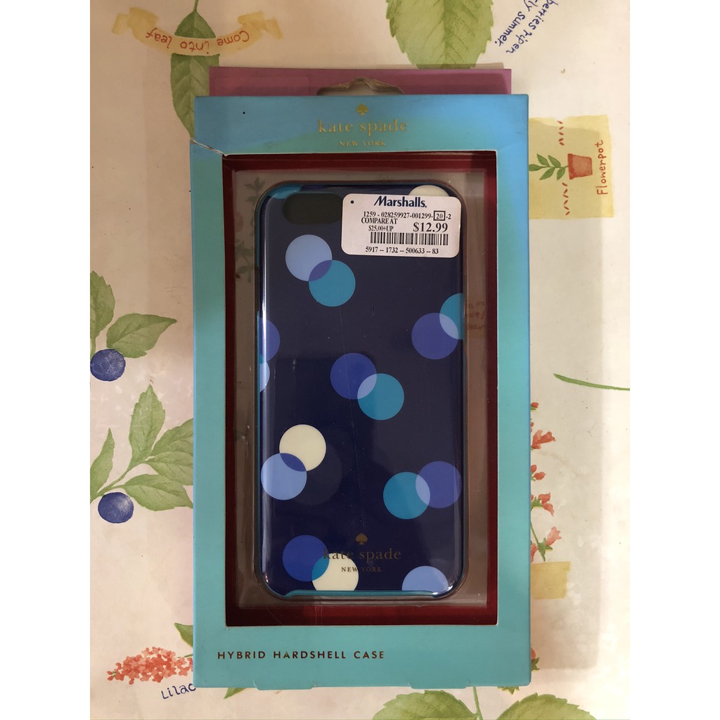 Kate Spade Iphone 6 手機殼 藍色