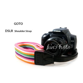 【趣攝癮】GOTO 繽紛彩虹 韓風 相機背帶 / 相機帶 / 單眼背帶 / 微單相機