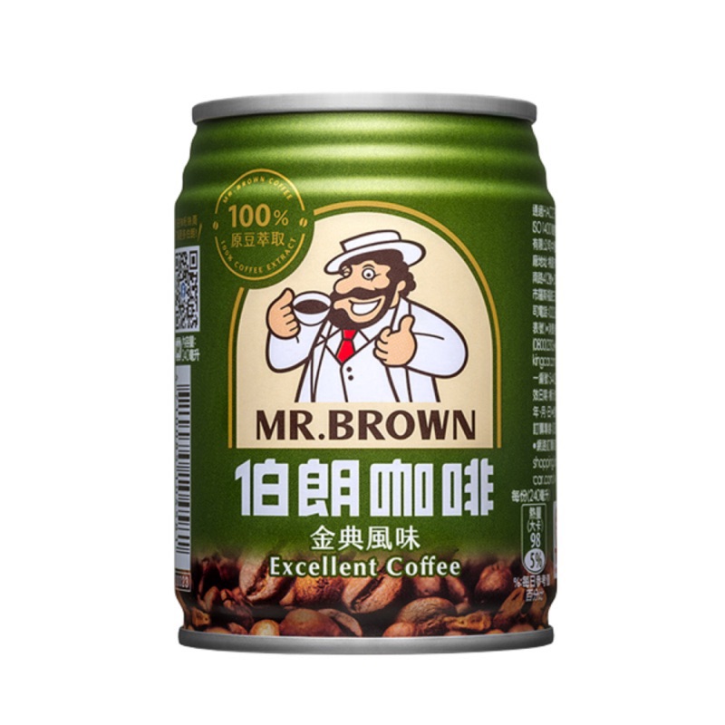 伯朗咖啡罐裝 CAN240ml (金典咖啡)24入