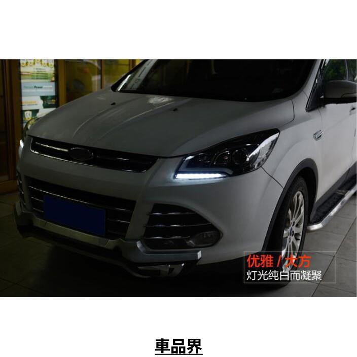 小符精品福特 汽車日間行車燈 光導款 LED晝行燈 翼虎 Ford Kuga Escape 13-16年 日