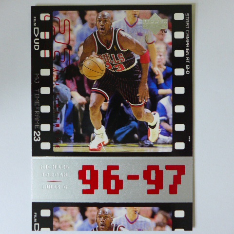 ~ Michael Jordan ~MJ喬丹/籃球之神/空中飛人/黑耶穌 1998年UD.底片設計.紀錄球員卡 ~69