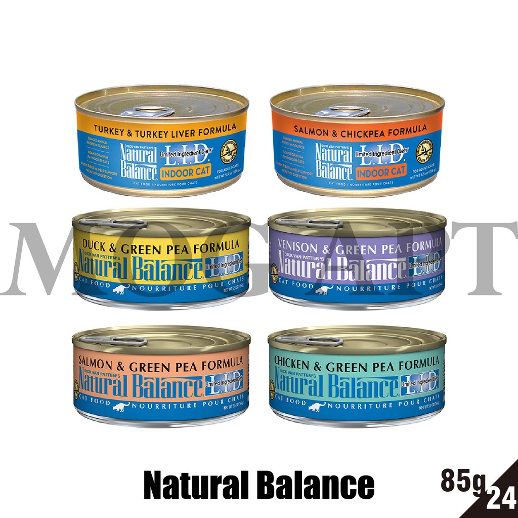 【MOG&amp;DOG】Natural Balance L.I.D. 低敏無穀主食貓罐 24罐85g