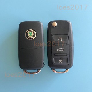 SKODA 鑰匙殼 外殼 鑰匙 SUPERB FABIA 新殼 OCTAVIA rapid COMBI YETI 遙控器