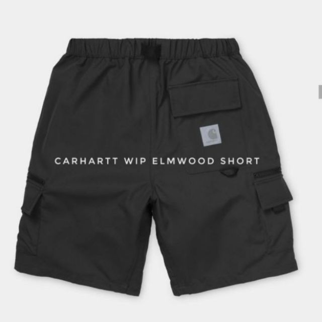 黑色S號 Carhartt WIP Elmwood Short 反光 機能 短褲