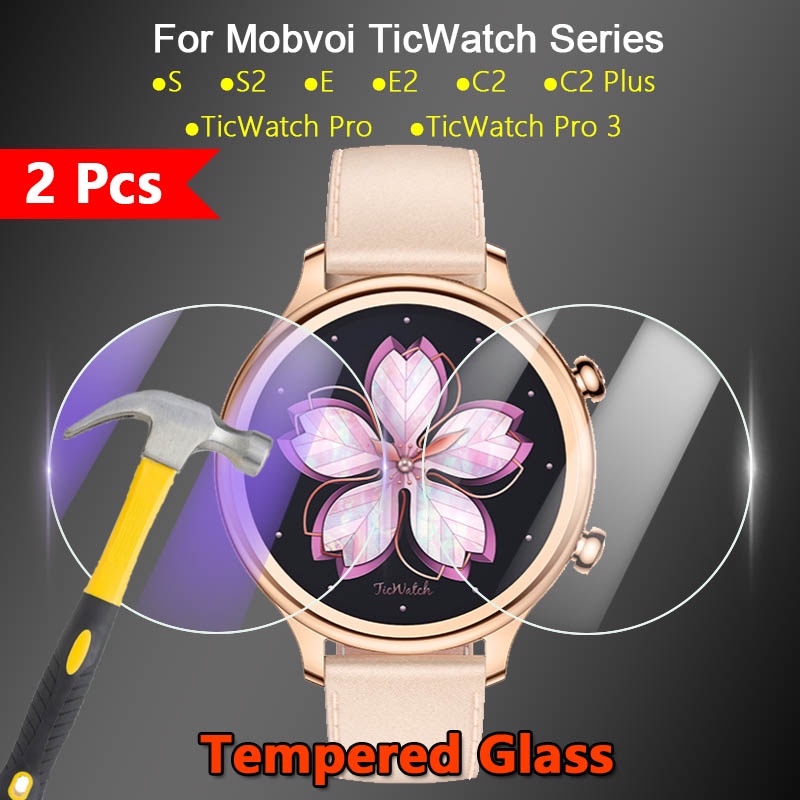 5 片屏幕保護膜適用於 Ticwatch Pro 2020 2021 Ticwatch 1 2 GTX 2.5D 透明防