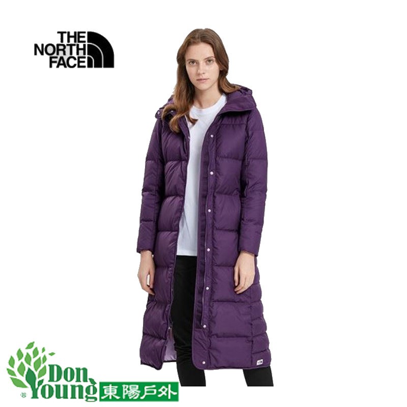 【THE NORTH FACE】北面女款防潑水長版羽絨外套 保證正品 明星同款 3VUW