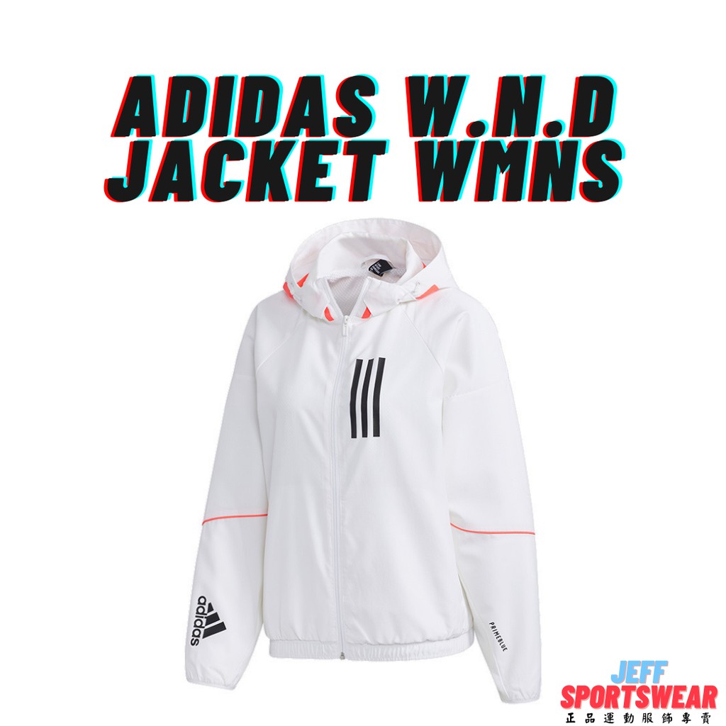 【正品開發票】Adidas 愛迪達 WND 風衣外套 夏款 GF0131 防風 防曬 連帽外套 運動外套 白色 女