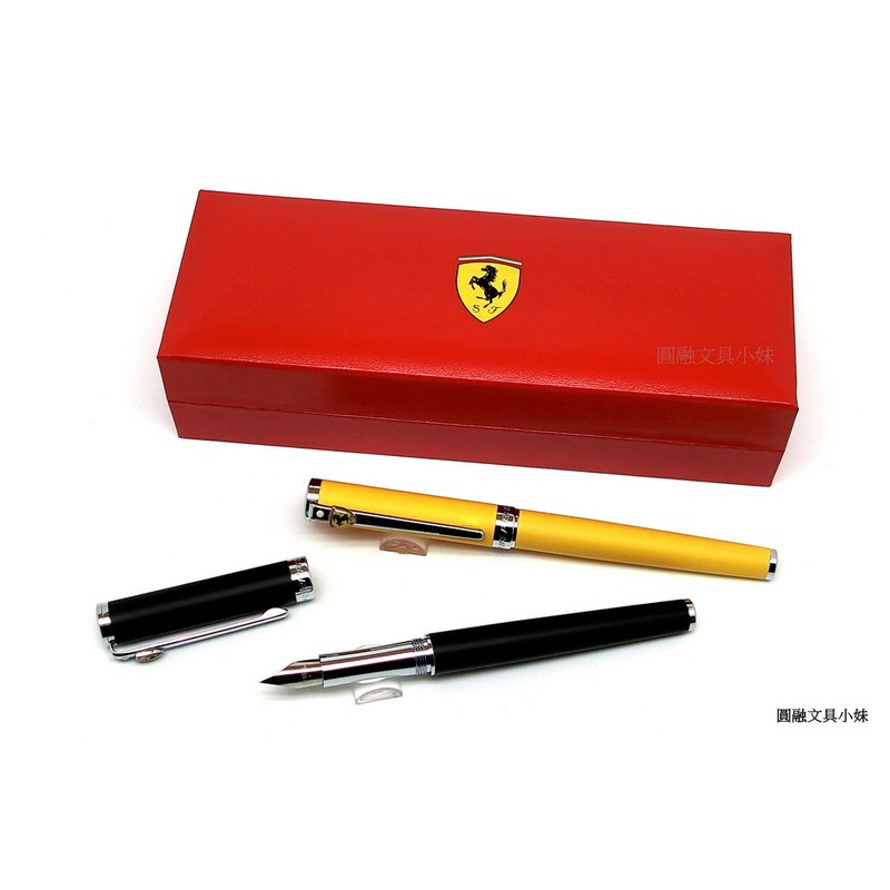 【圓融文具小妹】美國 SHEAFFER 西華 Ferrari 法拉利 英姿 鋼筆 F尖 有 緞黃 緞黑 2色可以選