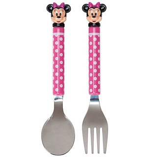 【寶寶專賣店】 美國購回 Disney 春夏 小女生/女童 米奇餐具組 湯匙和叉子 現貨*2