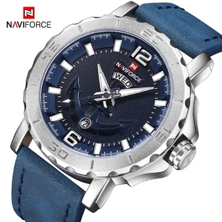 Naviforce 男士手錶模擬日期時鍾石英手錶男士軍隊軍事手錶奢侈品牌男士運動手錶