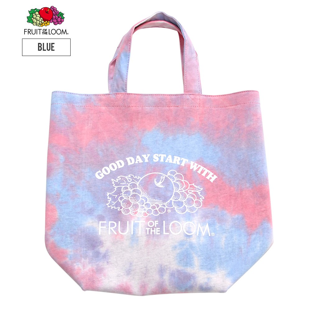 FRUIT OF THE LOOM UNEVEN DYE TOTE 藍染
