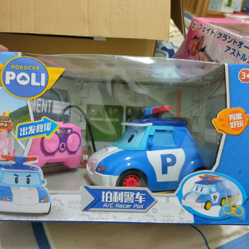 新珀利遙控車rc無線遙控警車消防車救援車POLI男孩兒童卡通玩具車