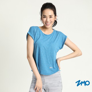 【ZMO】女木醣醇涼感短袖衫-歐洲藍 涼感衣