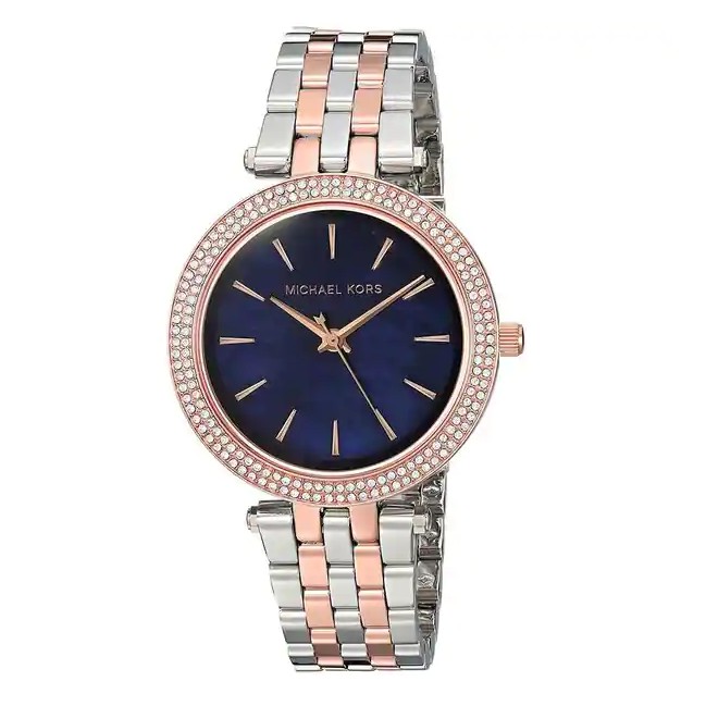 MICHAEL KORS 女錶 手錶 33mm 玫瑰金/銀鋼錶帶 女錶 手錶 腕錶 晶鑽錶 MK3651 MK(現貨)