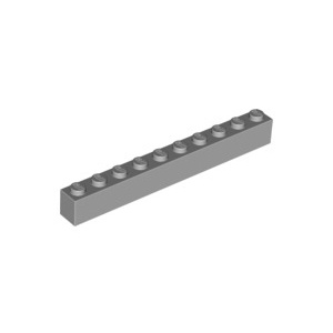 [樂磚庫] LEGO 6111 磚 基本型 淺灰色 1x10 4211521