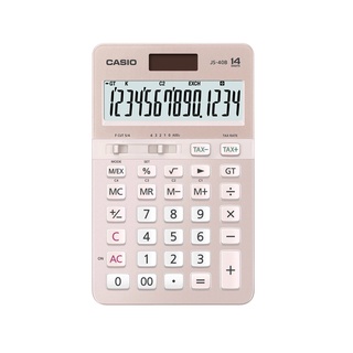 【CASIO卡西歐】14位數限定櫻花版商用型計算機/JS-40B-PK
