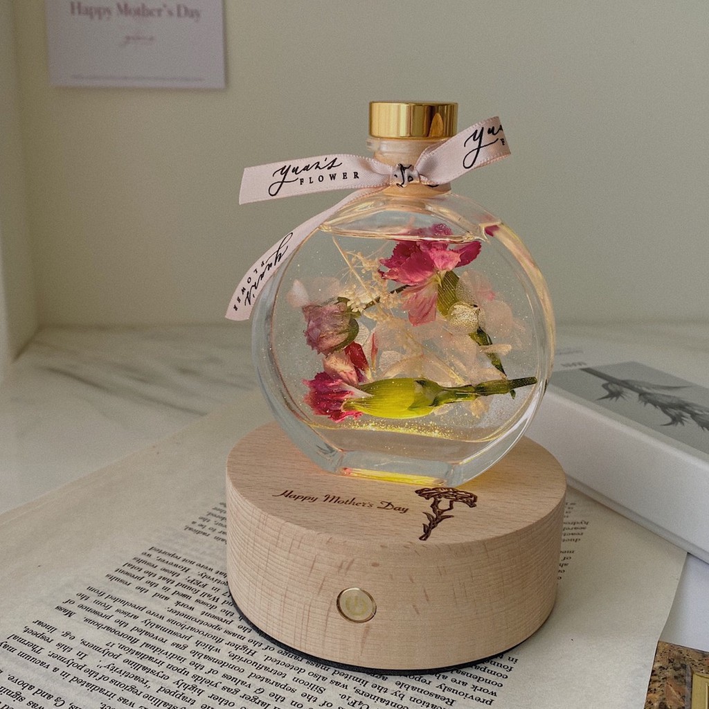 情人節禮物 玫瑰 浮游花瓶小夜燈 永生花 乾燥花 精油擴香瓶 生日聖誕禮物 畢業禮物 母親節 聖誕節禮物 交換禮物