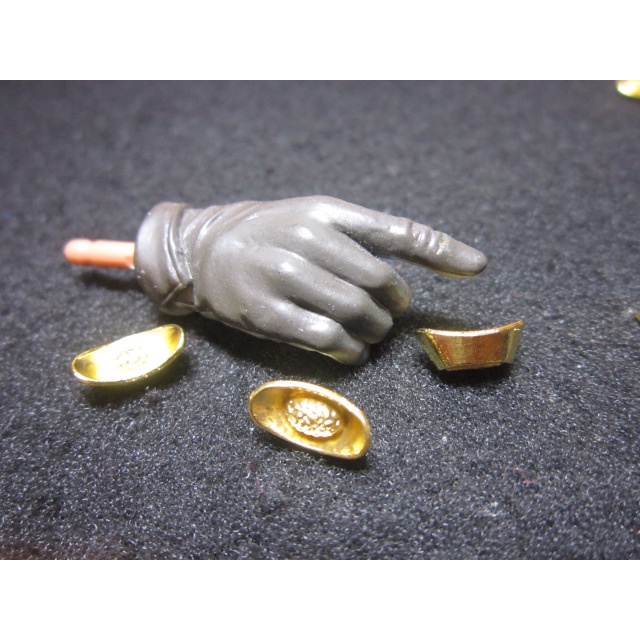 KU1古代部門 金屬製1/6小錠金元寶一顆 mini模型