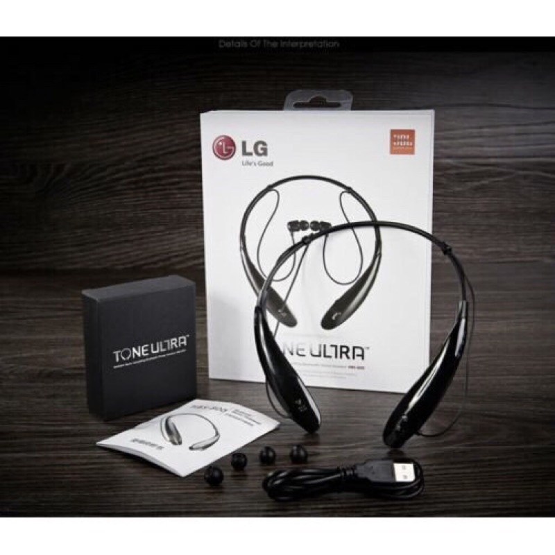 LG HBS-800 耳機運動頭戴式/重低音立體聲/藍牙耳機/Bluetooth/頸掛/防水防汗/黑色