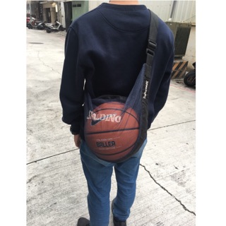 《TNT》SPALDING 斯伯丁 可背式 籃球網袋（單顆裝）藍黑色 SPB5321N62 銀灰色 SPB5321N69