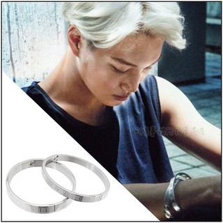 🔺現貨🔺 EXO Kai 金鐘仁 鹿晗 同款韓國포시즌手飾 正韓進口ASMAMA正品 羅馬數字刻文簡約鈦鋼手環