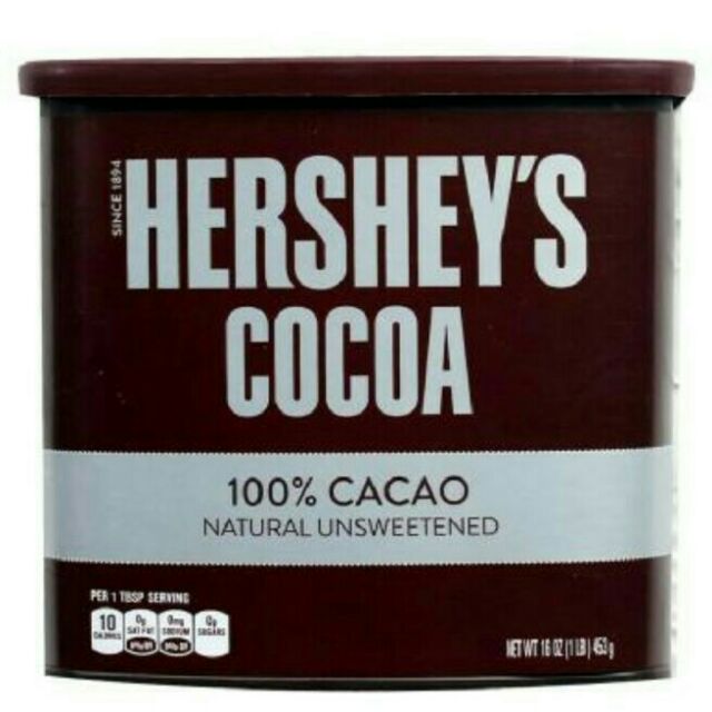 美國 Hershey's cocoa 好時 無糖 純 可可粉/1瓶/453g