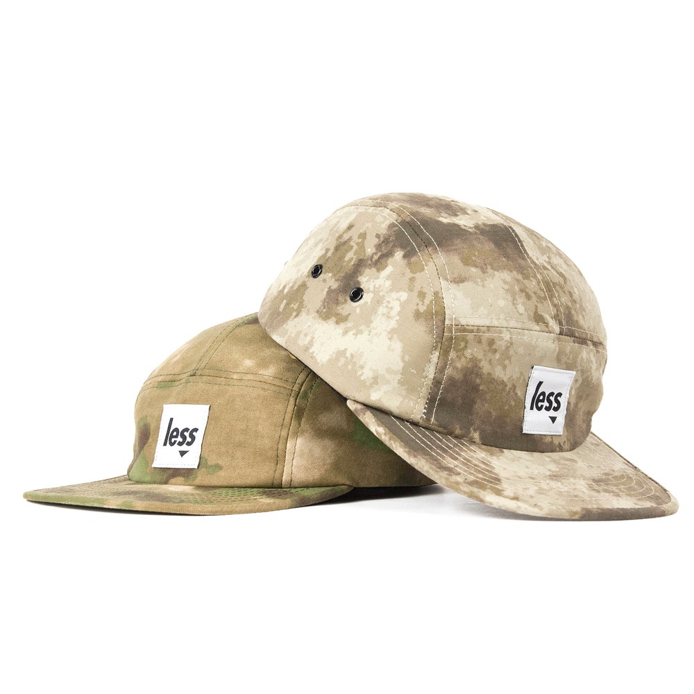 { POISON } LESS SQUARE A-TACS LOGO CAMP CAP 最新款迷彩可調式扣帶 五片帽