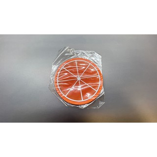 【全新】矽膠杯墊 矽膠杯蓋 隔熱墊 (橘子樣式)