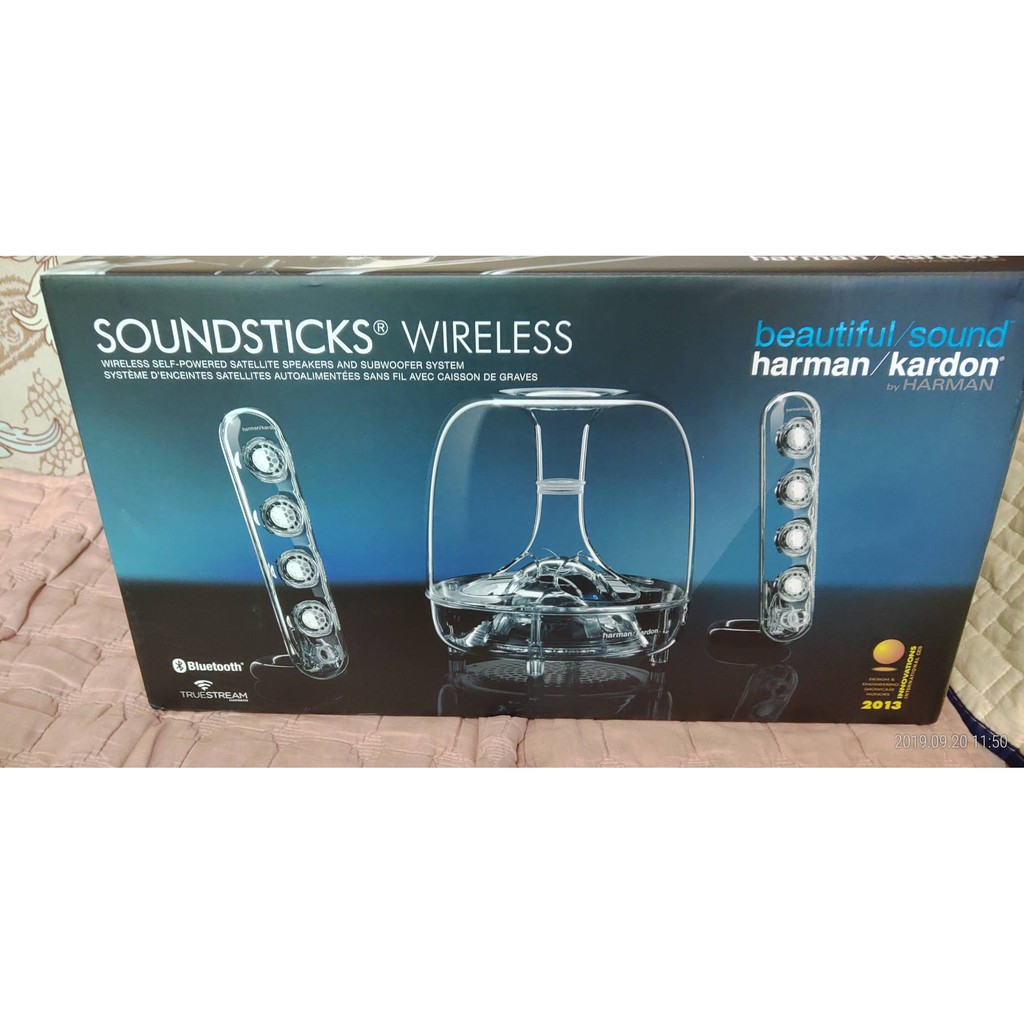 {藤井小舖}Harman Kardon SoundSticks Wireless 2.1聲道 透明 水母 藍牙無線多媒體