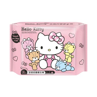 【HELLO KITTY】涼感萌萌衛生棉 日用24.5cm 8片/包