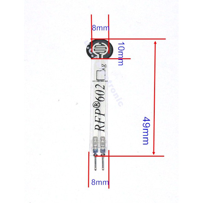 【UCI電子】(C-4-14) 電阻式薄膜壓力感測器探頭RFP602相容FSR402壓阻 壓力開關 長尾  5kg