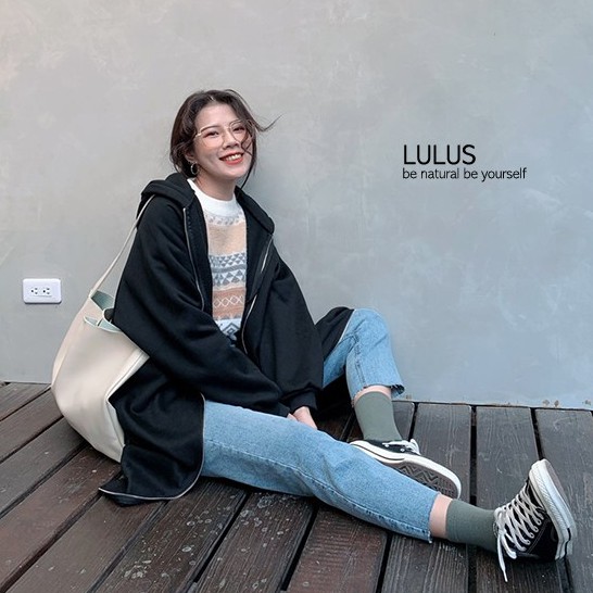 LULUS-M下擺開岔連帽長版外套-３色  【03190156】