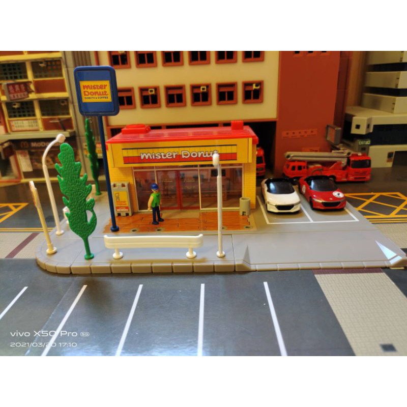 Tomica 場景 mister Donut 商店 無盒