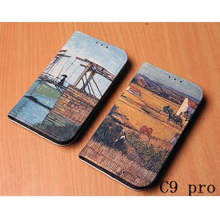 韓國復古風彩繪皮套-1 三星 Note 10 plus Note10 Lite C9 pro手機殼保護殼保護套手機套