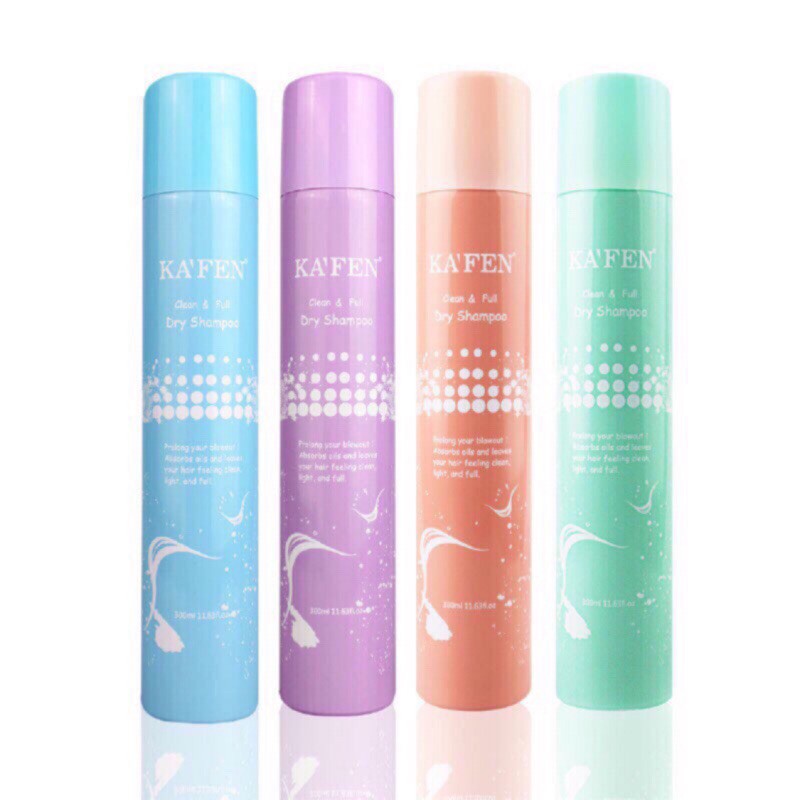 現貨 Kafen卡氛蓬鬆乾洗髮噴霧 無香氛 香檳玫瑰 小蒼蘭 牡丹 300ml 60ml 免洗頭油頭 蝦皮購物