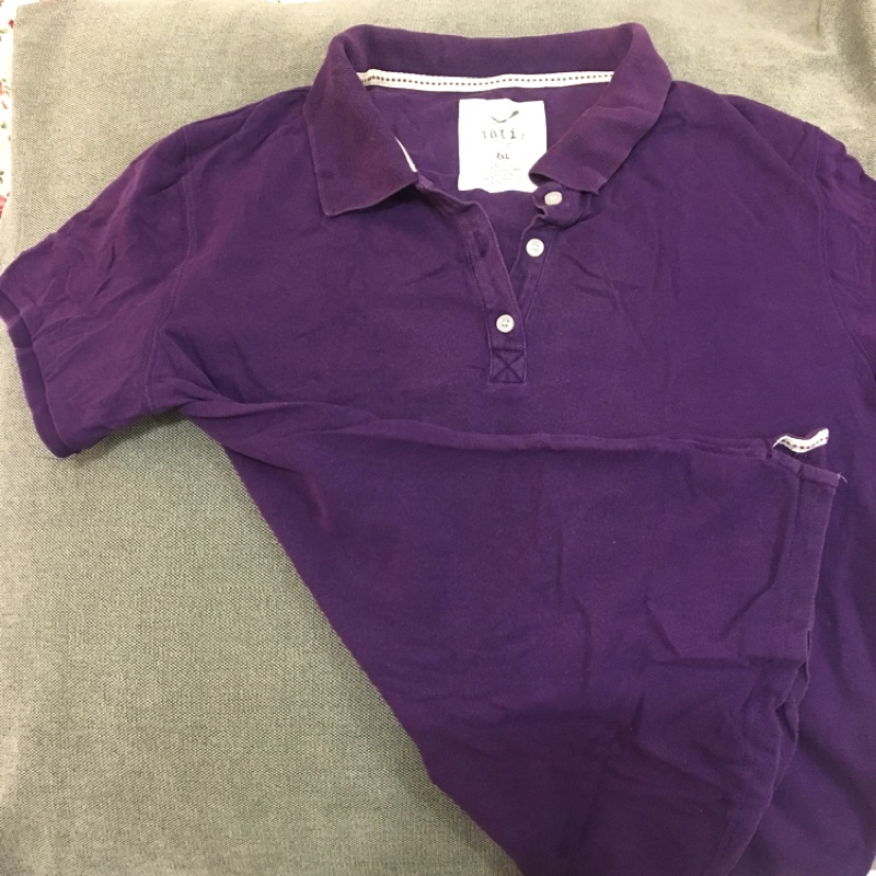 Lativ 二手polo衫 紫色 短袖