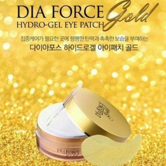 韓國Miskin Dia Force Gold 韓國鑽石金箔眼膜/ 金箔鑽石水凝眼膜（60片/盒）韓文版  絕對正品                      只售450哦!!!