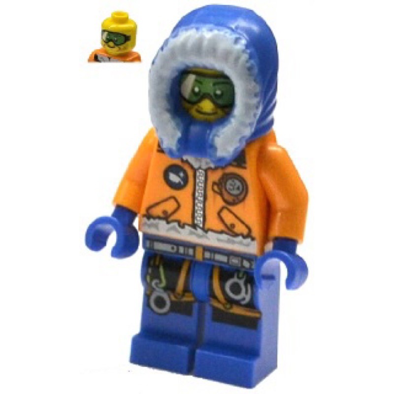 [台中翔智積木］LEGO 樂高 城市 極地系列 60036 60062 北極探險員 綠護目鏡（cty0493)